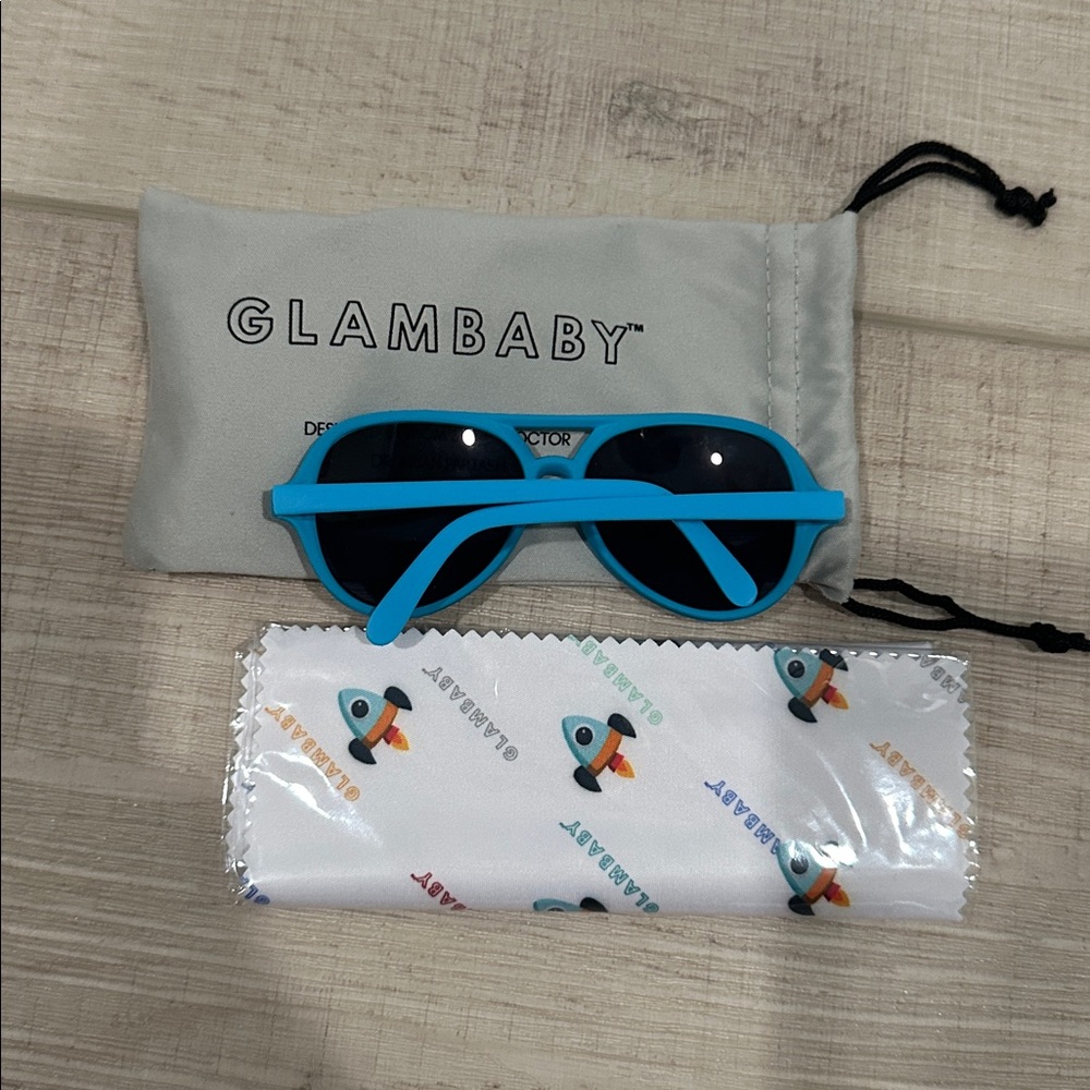 Infant sunglasses blue aviators - Picture 3 of 3